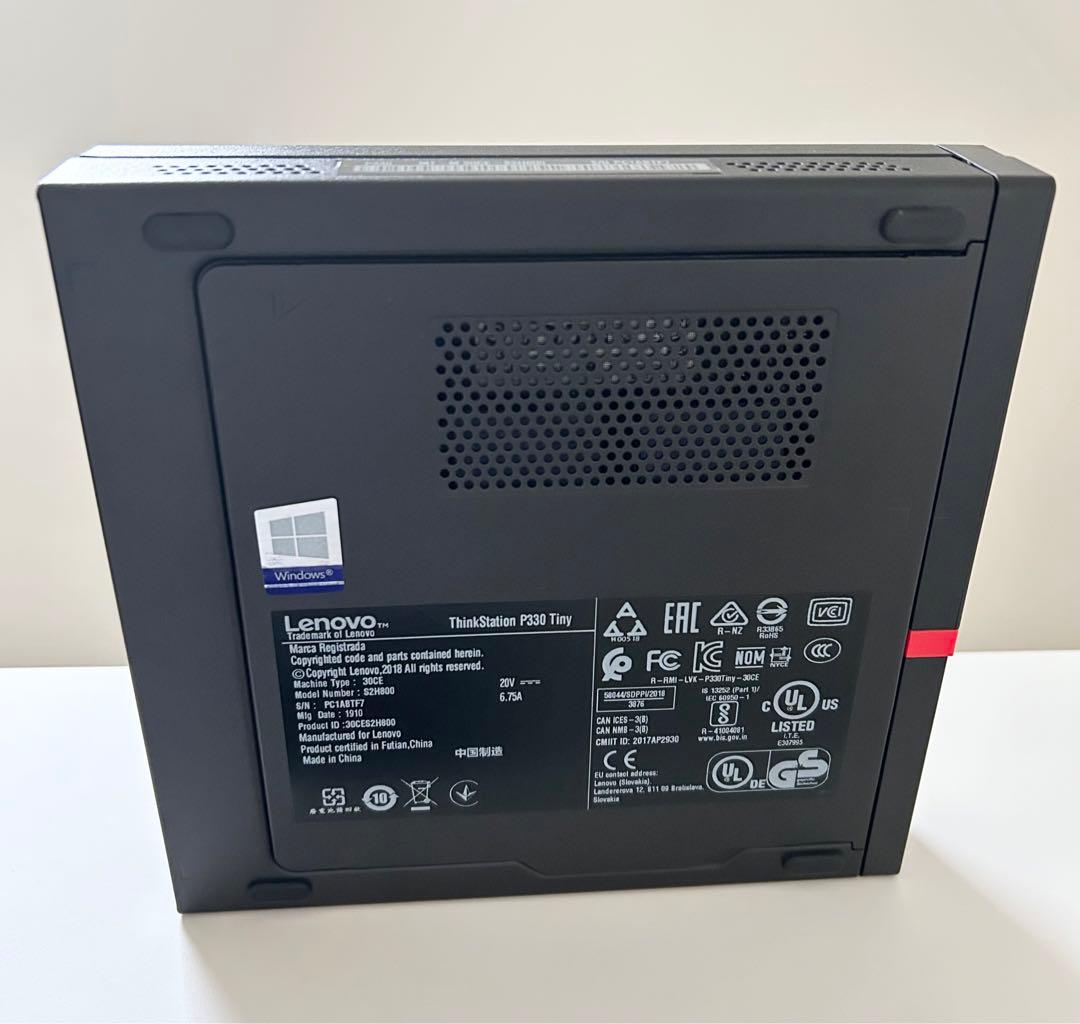 Lenovo Thinkstation P330 Tiny i7 第8世代 ミニ