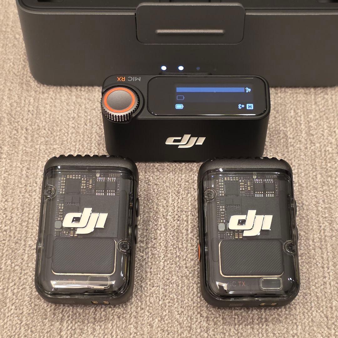 DJI Mic2 本体 トランスミッター×2 + レシーバー×1 + 充電ケース