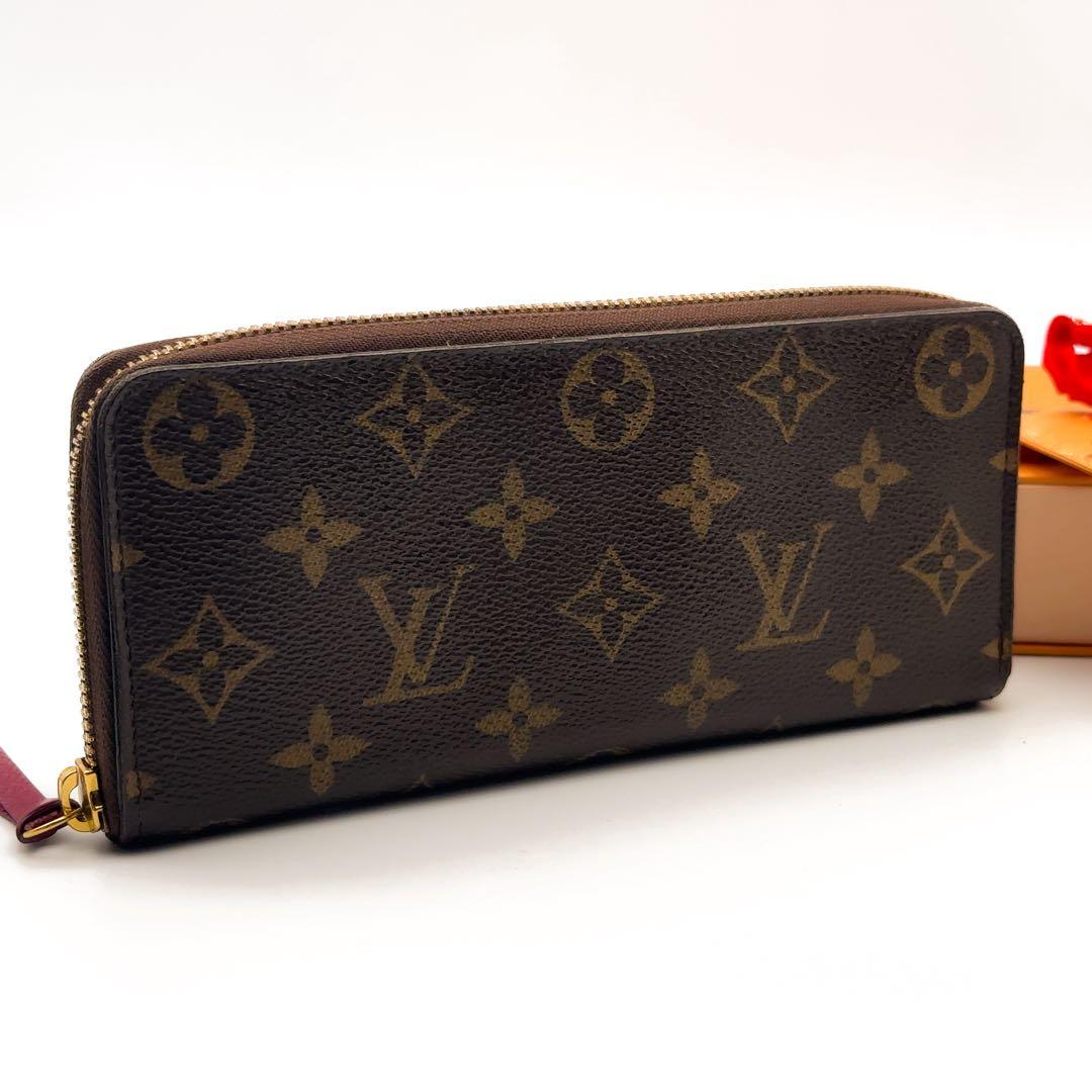 【使用感少】ルイヴィトン ポルトフォイユ クレマンス モノグラム フューシャ