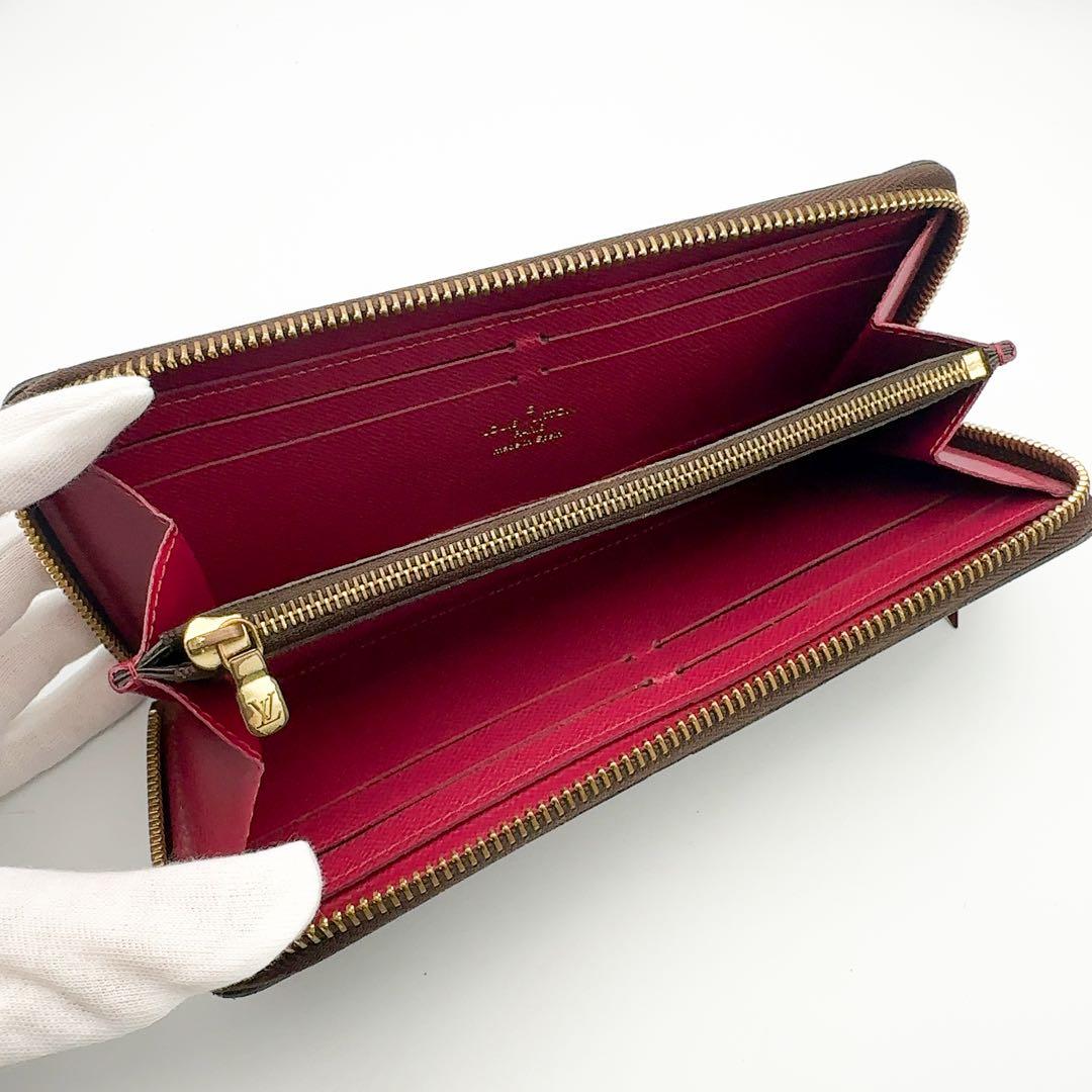 【使用感少】ルイヴィトン ポルトフォイユ クレマンス モノグラム フューシャ