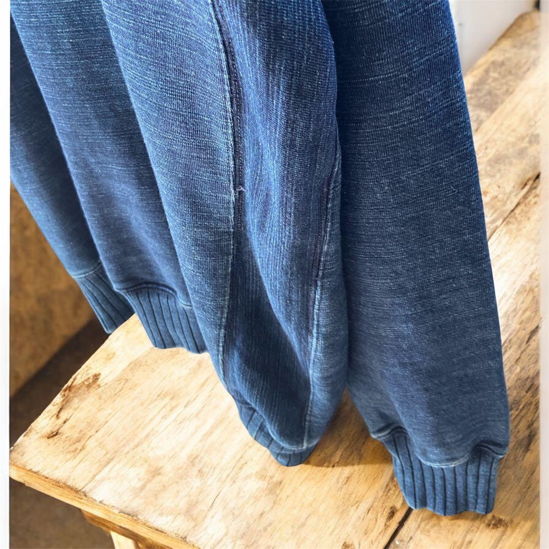 RRL RALPH LAUREN インディゴ染 ビンテージ加工 スウェット
