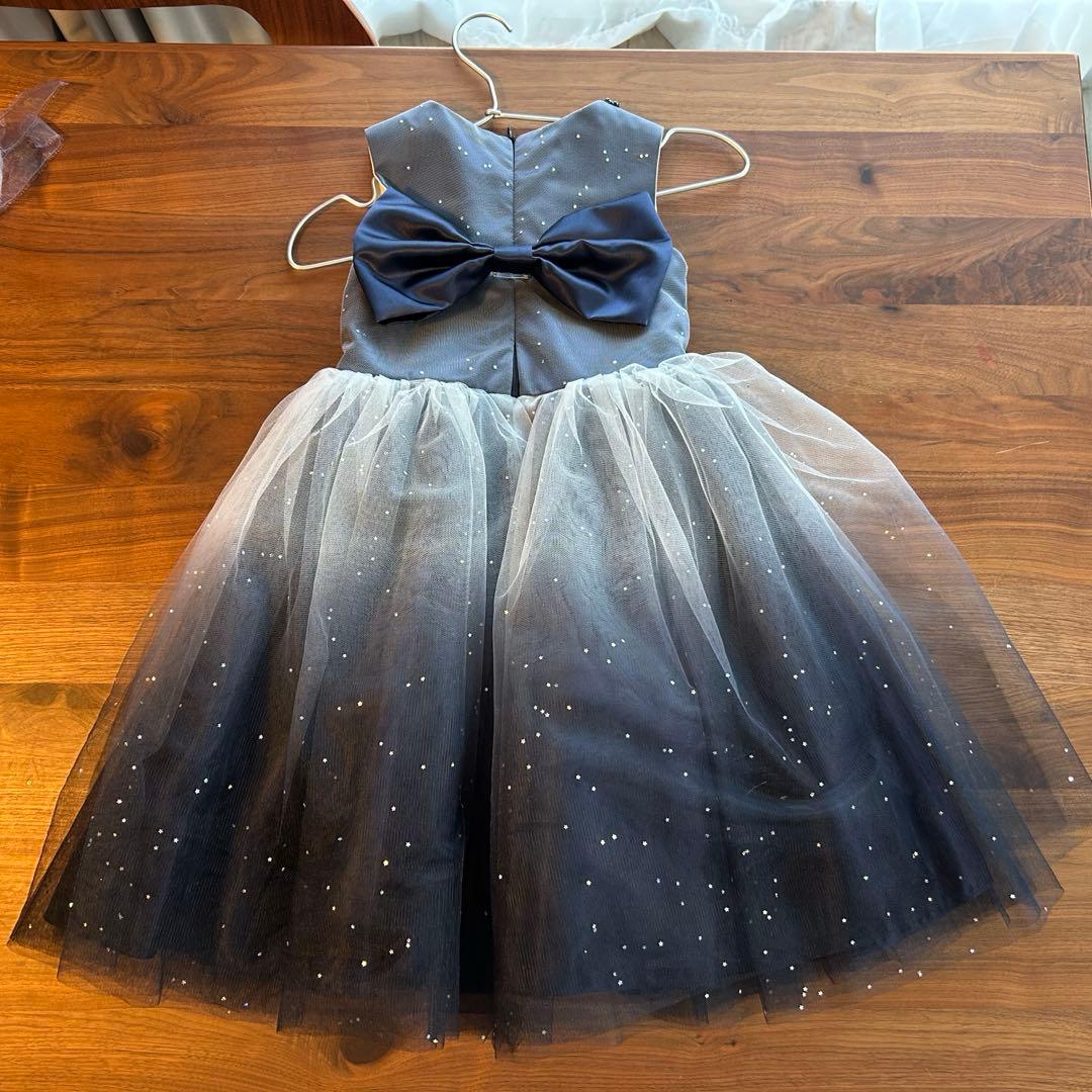 ドレスコ　グレイネイビーシルバースタードレス