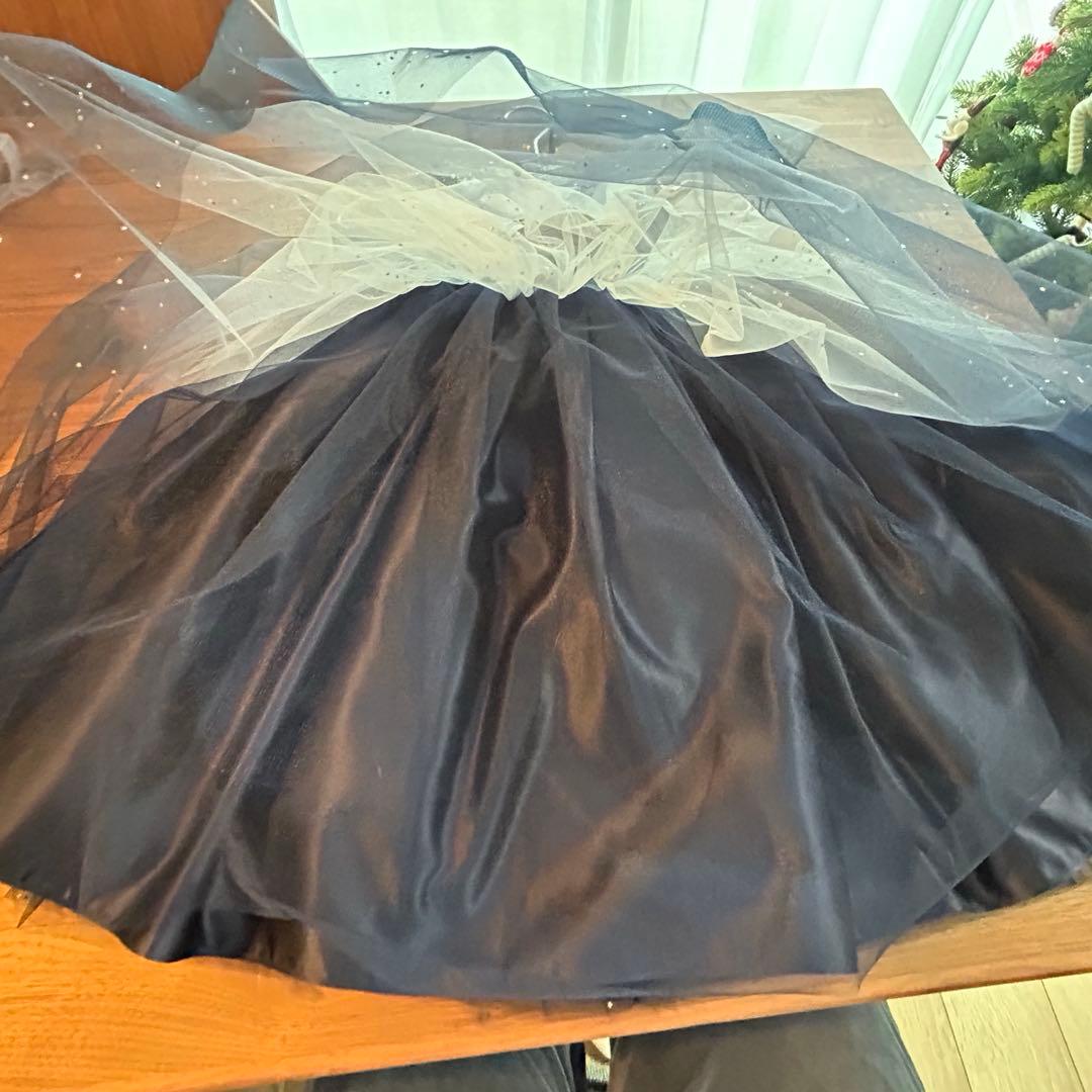 ドレスコ　グレイネイビーシルバースタードレス