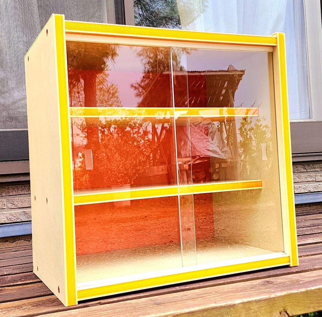 【昭和レトロ】レトロポップ/飾り棚_ショーケース(オレンジ)