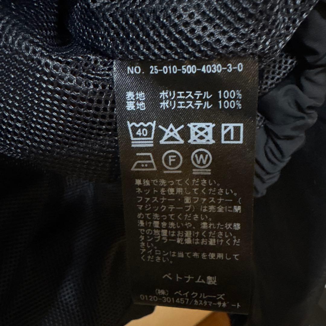 WASHED STAND ZIP ブルゾン　ブラック