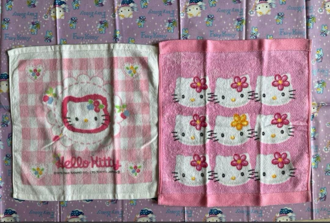 ハローキティハンカチ／タオル 22枚