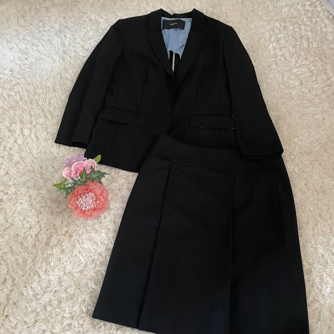 美品　ポールスミス　濃紺　スカートスーツ（シングルボタン）　XL