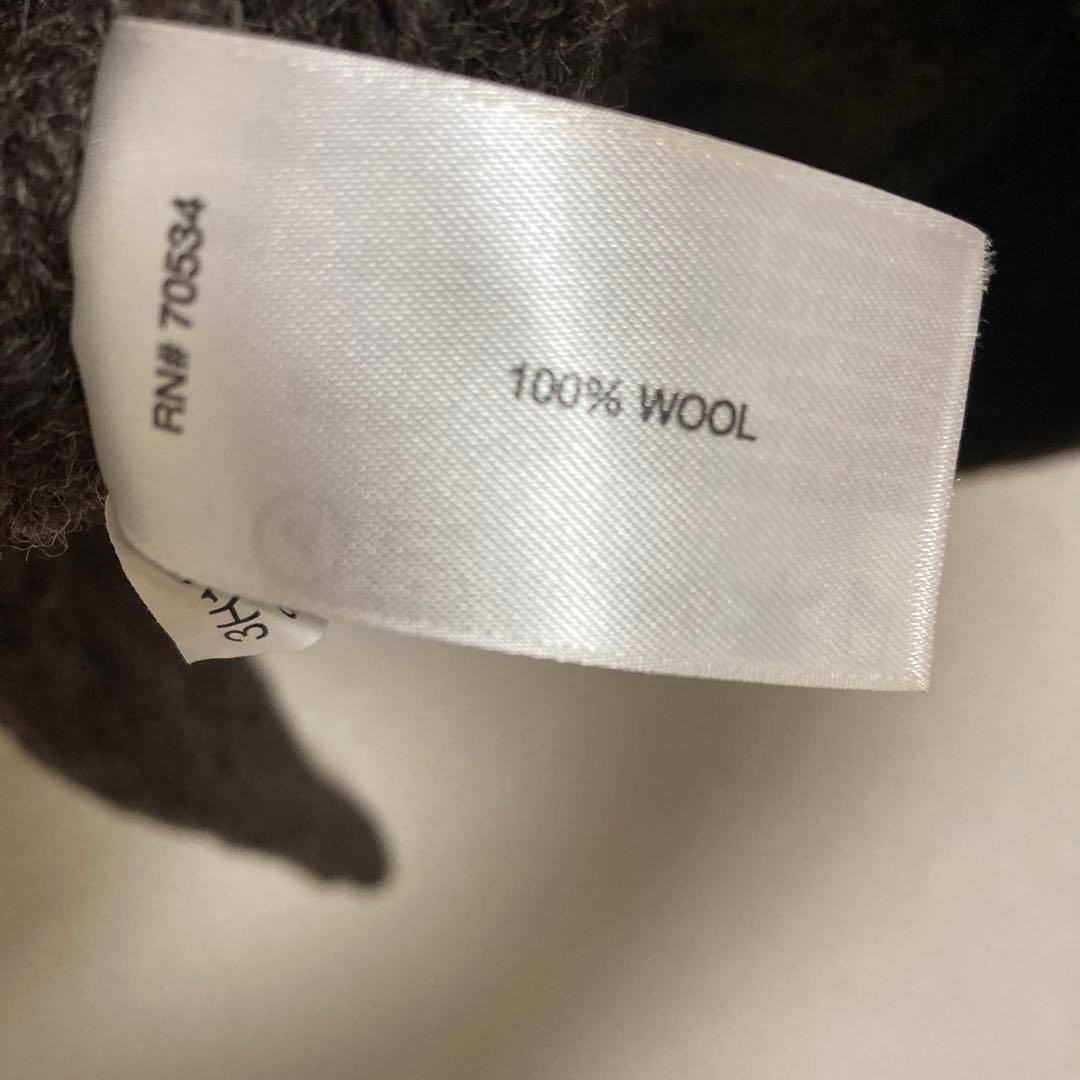 美品　ORVISアイルランド製　フィッシャーマンニット　オービス　ブラウン M