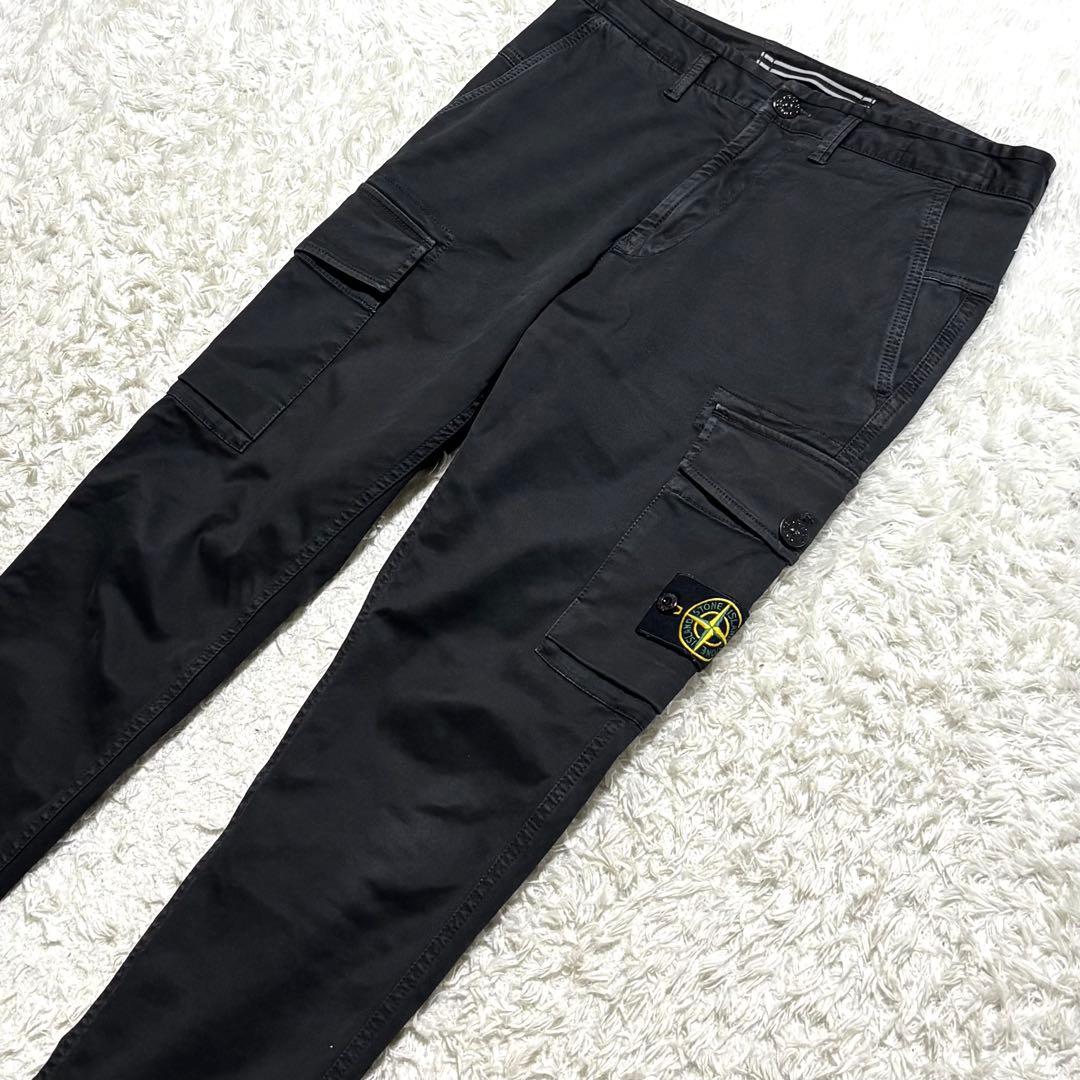 【美品】 ストーンアイランド カーゴパンツ ストレッチ ガーメントダイ 28