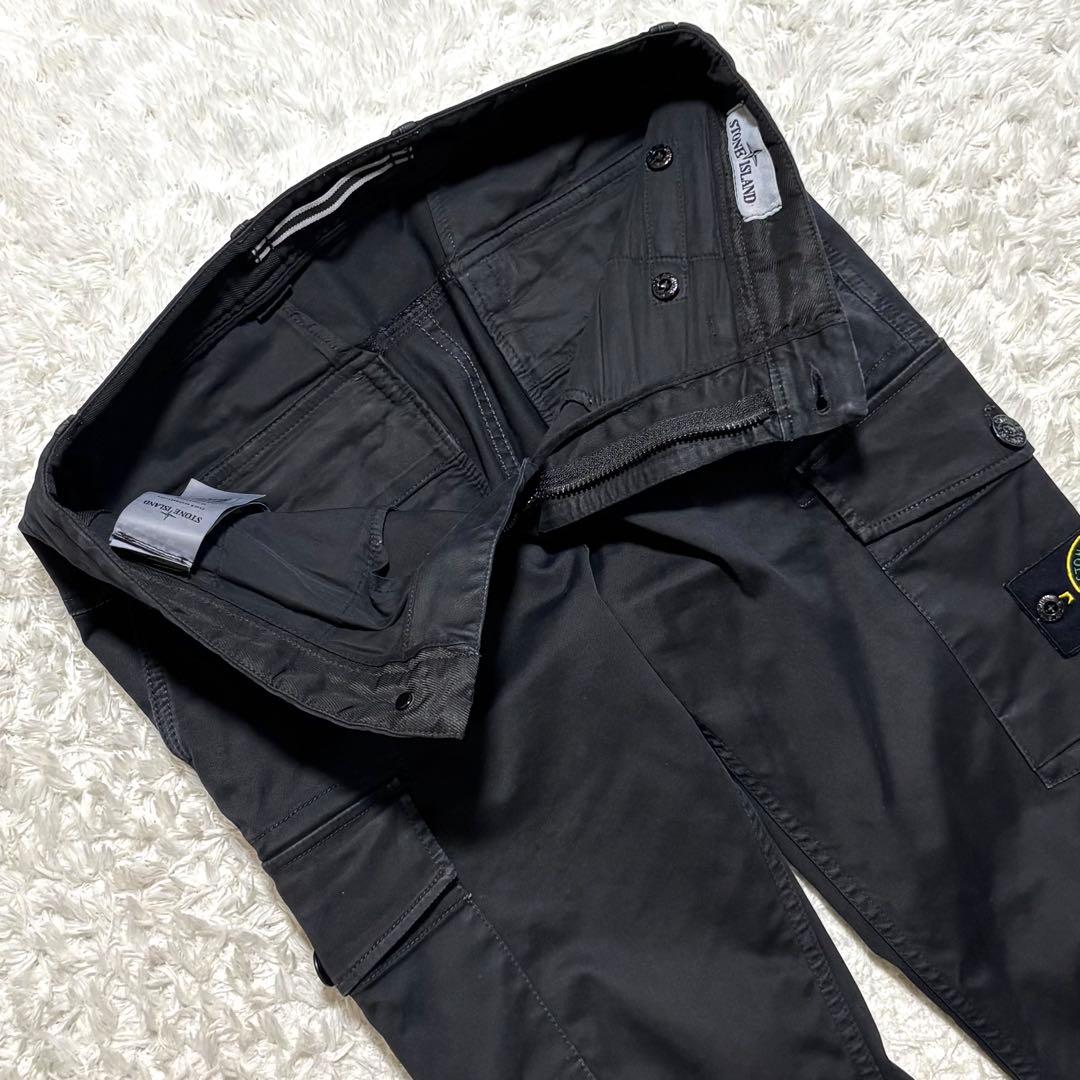 【美品】 ストーンアイランド カーゴパンツ ストレッチ ガーメントダイ 28