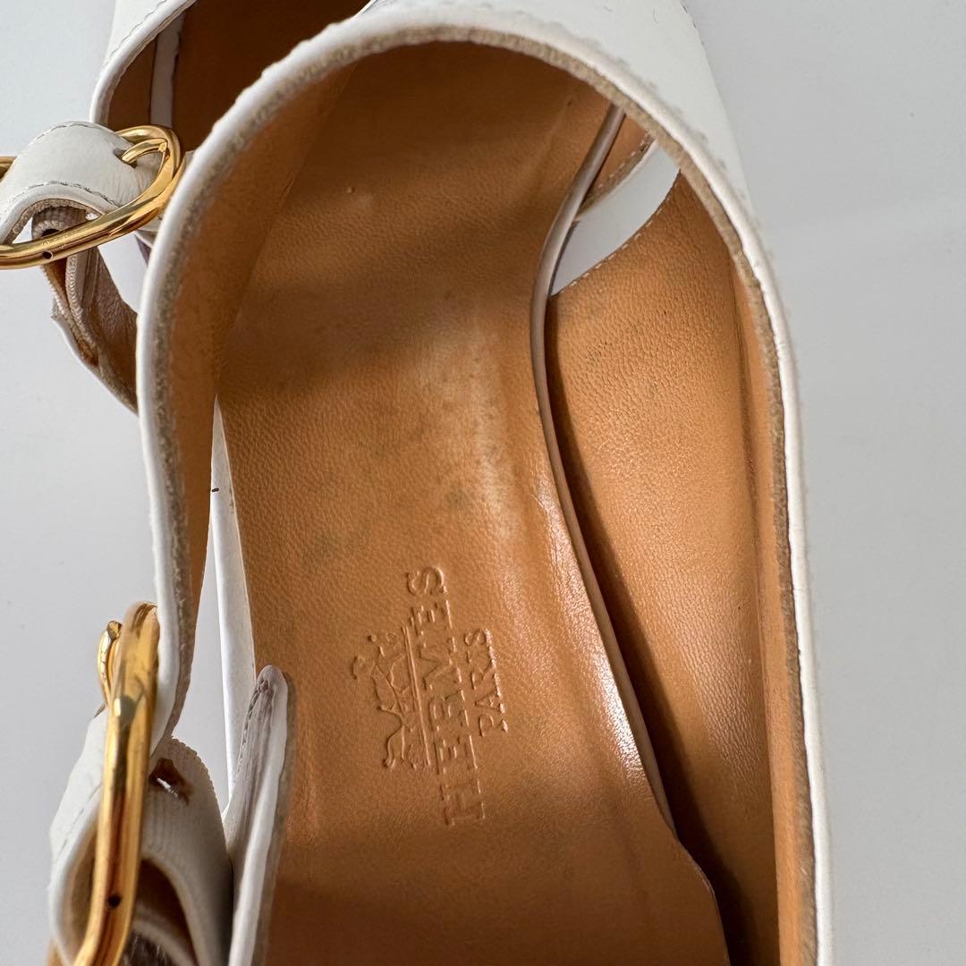 HERMES エルメス ストラップ サンダル 36 ハーフ