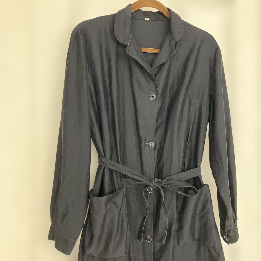 フランスヴィンテージ　ライトモールスキン　ワークドレス