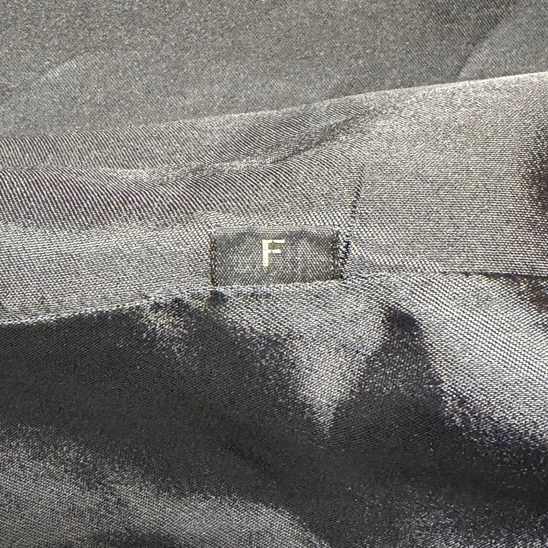 総丈91 裾160 ミンク ブラック エルファー シェアード L相当 セミロング