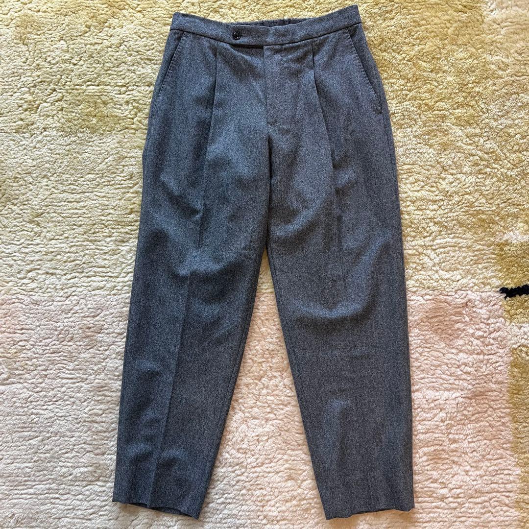 定価35,200円 SOVEREIGN ウール フランネル イージーパンツ