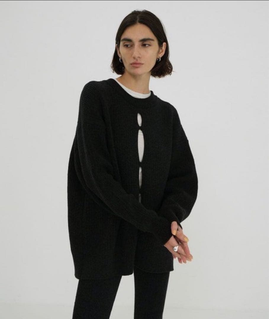 【CLANE】W FACE COLOR MIX HOLE SLEEVE C/D