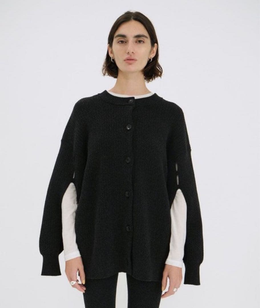 【CLANE】W FACE COLOR MIX HOLE SLEEVE C/D