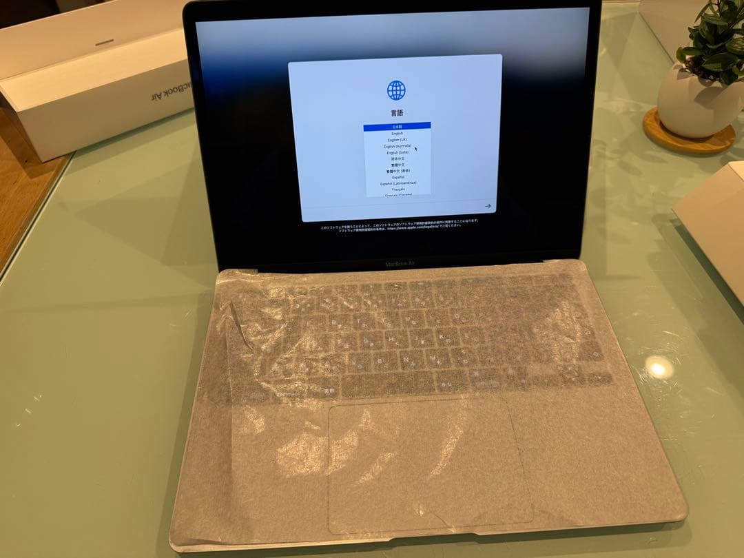 Macbook Air M1 充電回数少なめ 新品充電器ケーブル付 13インチ