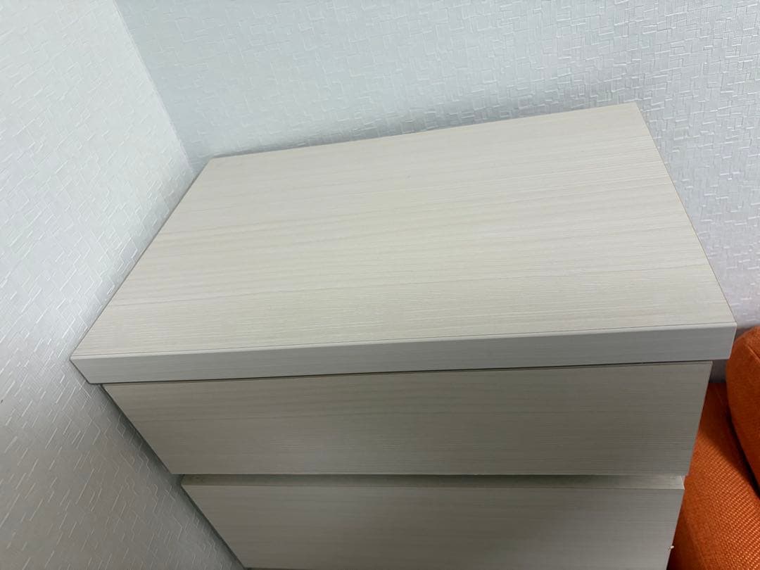 ホワイト 5段チェスト 木製引き出し