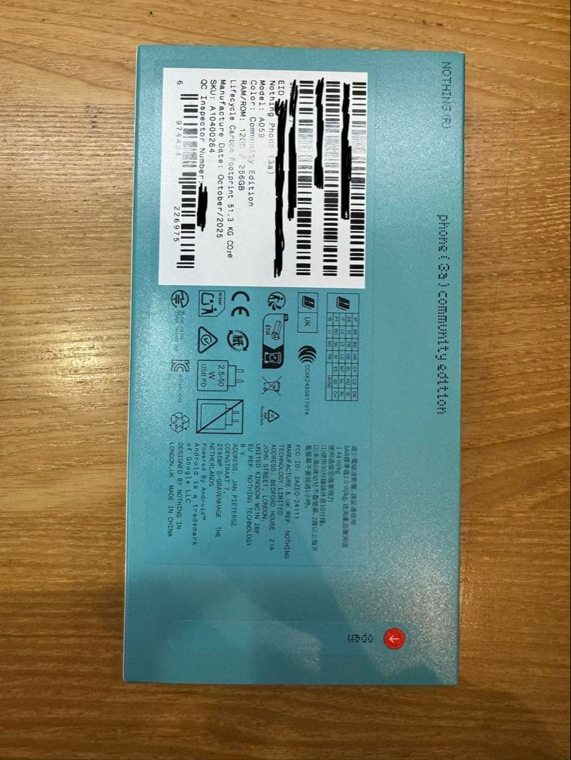 スマートフォン本体 Nothing Phone 3a community edition