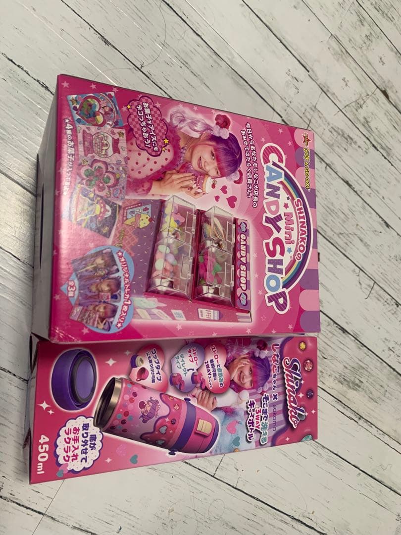 しなこちゃん　 450ml水筒+ミニキャンディショップ