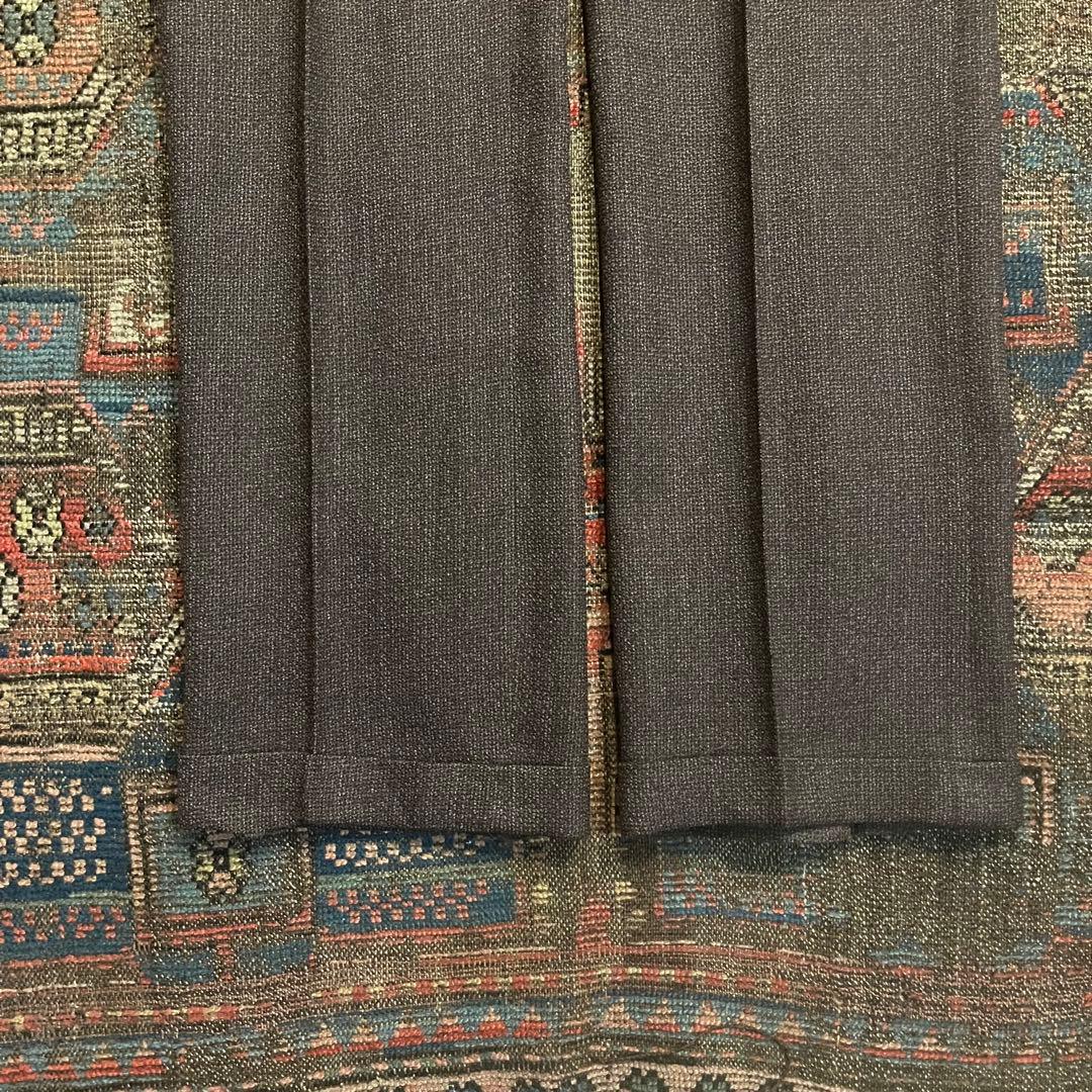 60s トラウザーズ　スラックス　ウール　ブラウン　　ストレート　ダブル