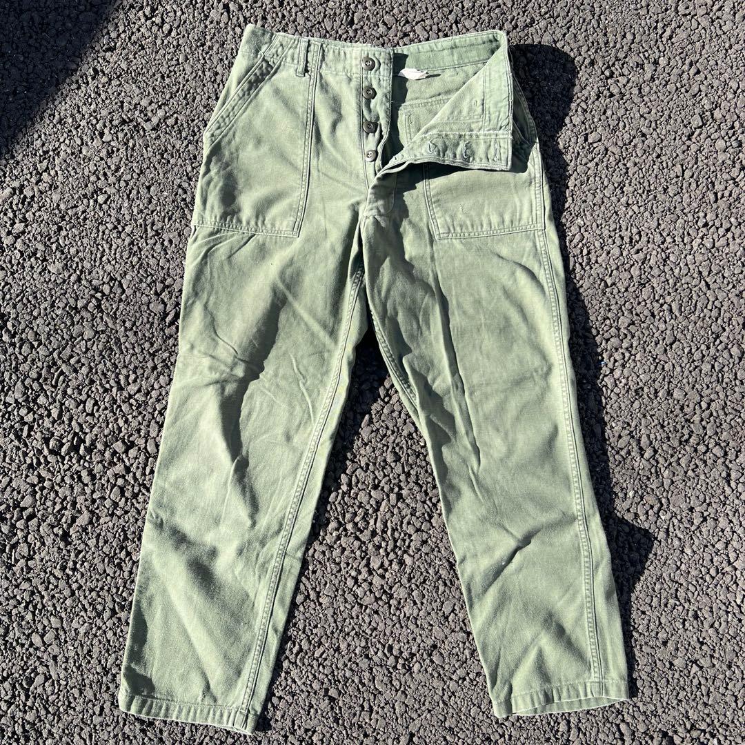 【60's】military ミリタリーベイカーパンツ　og107 32×31