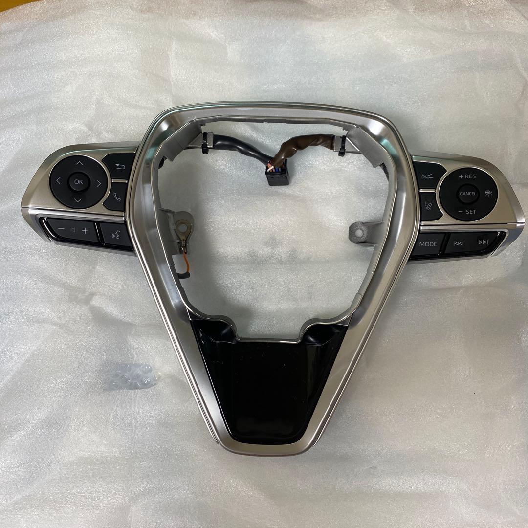 美品 グラージオ 220クラウン ステアリングスイッチ ASSY 金属調