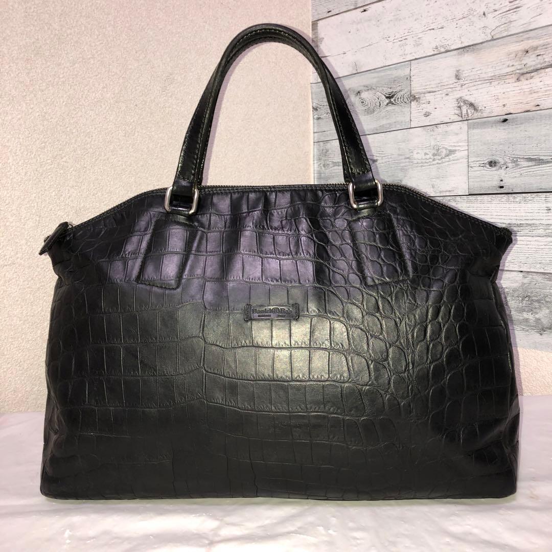 超美品✨ ダニエル&ボブ ノエミ トゥモローランド別注 クロコ 大容量 ブラック