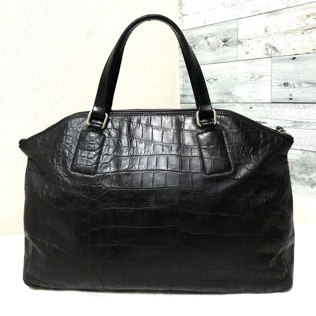 超美品✨ ダニエル&ボブ ノエミ トゥモローランド別注 クロコ 大容量 ブラック