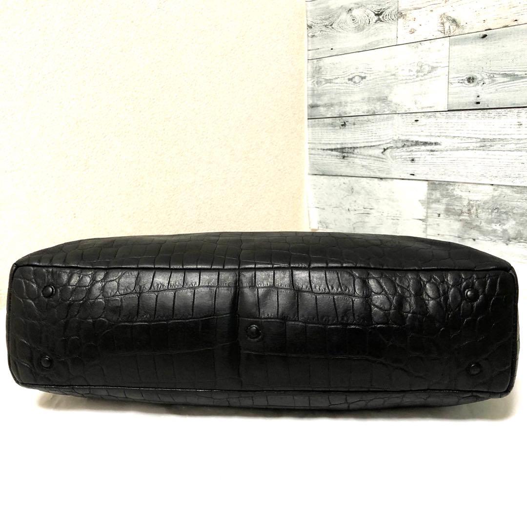 超美品✨ ダニエル&ボブ ノエミ トゥモローランド別注 クロコ 大容量 ブラック