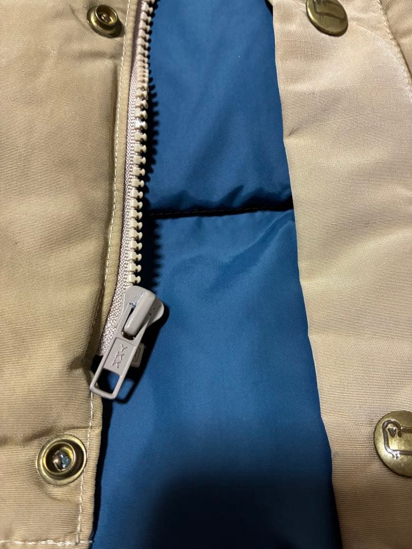 ウールリッチ　ダウンベスト ベージュ 80年代　ヴィンテージ　USA製