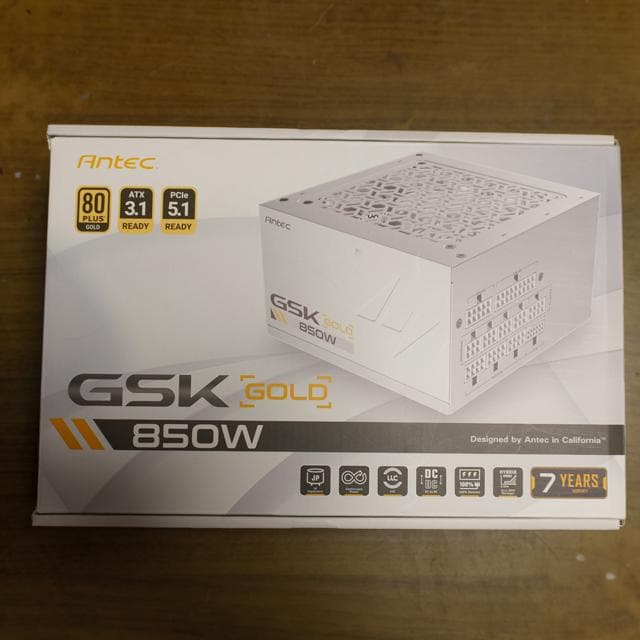 Antec GSK 850W 電源ユニット 80 PLUS Gold　7年保証