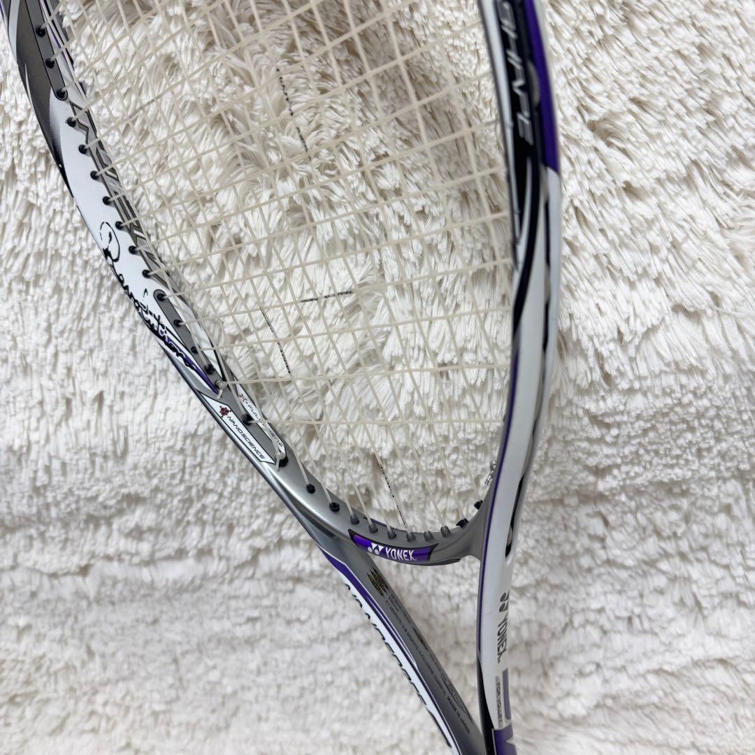 ナノフォース　8v ソフトテニス　ラケット　レボ　パープル