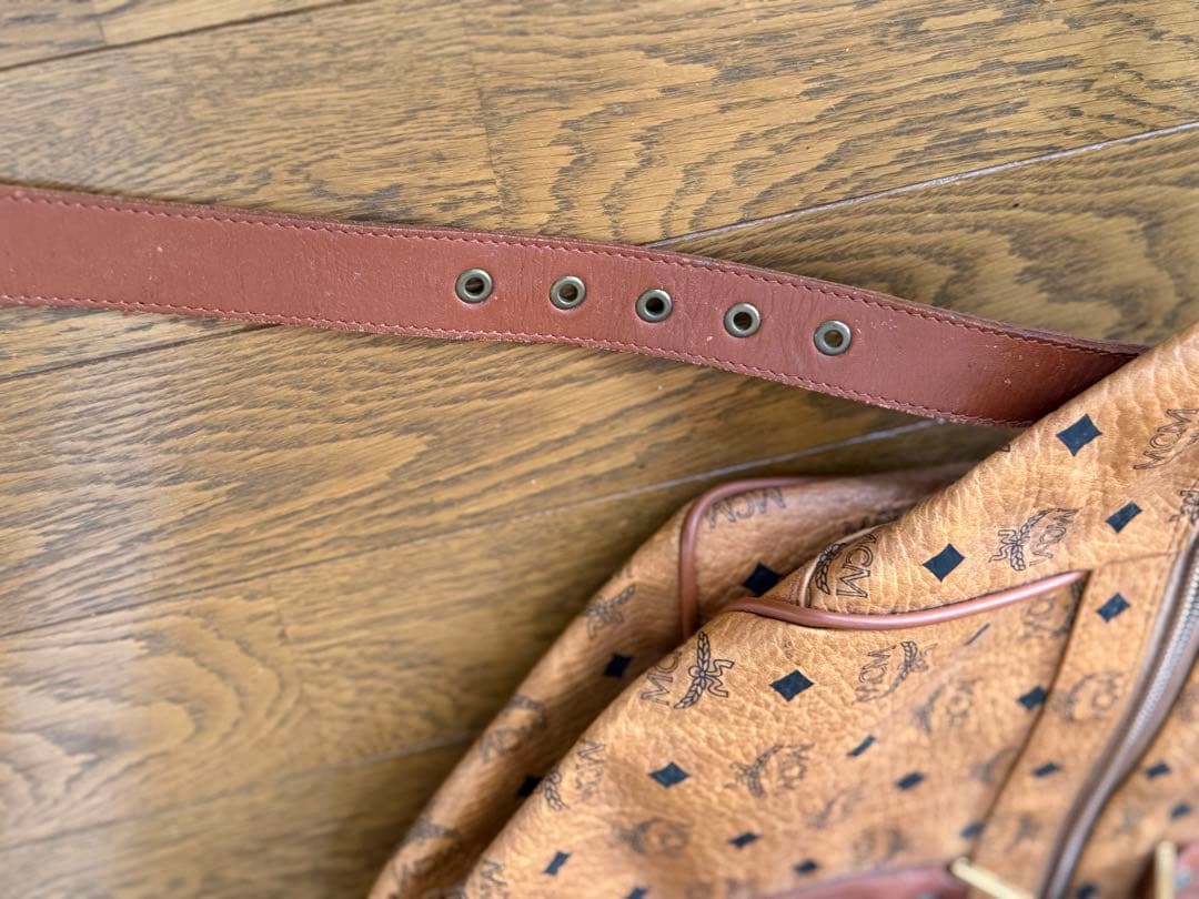 h*i様 MCM ロゴプリント ボストンバッグ 大容量40L