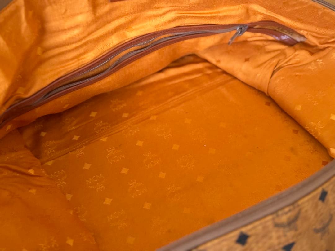 h*i様 MCM ロゴプリント ボストンバッグ 大容量40L