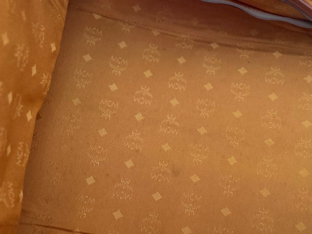 h*i様 MCM ロゴプリント ボストンバッグ 大容量40L