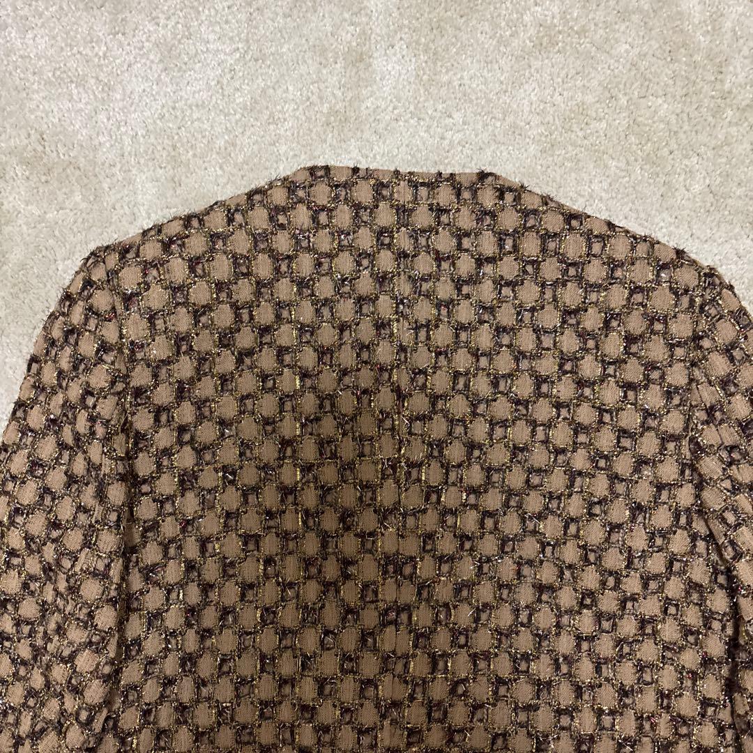 R*Y様 ALUDE アルード block pattern tweed jack