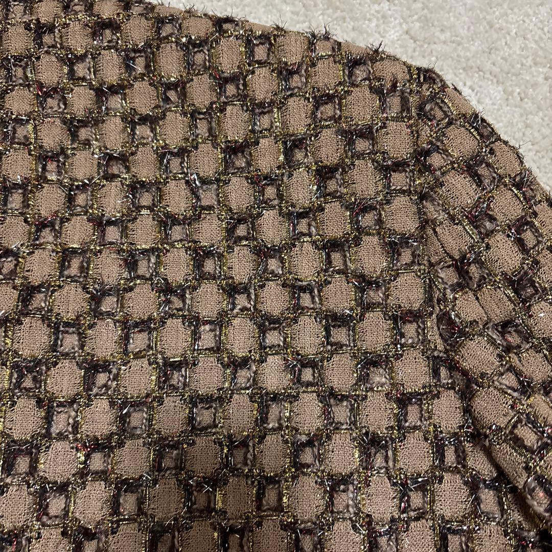 R*Y様 ALUDE アルード block pattern tweed jack