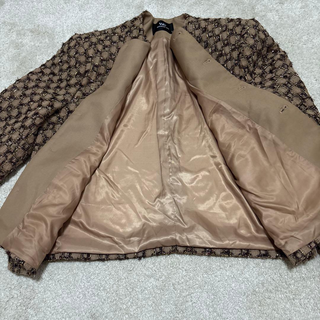 R*Y様 ALUDE アルード block pattern tweed jack