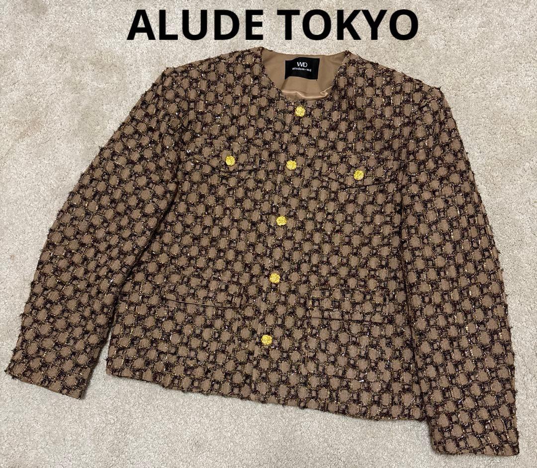 R*Y様 ALUDE アルード block pattern tweed jack