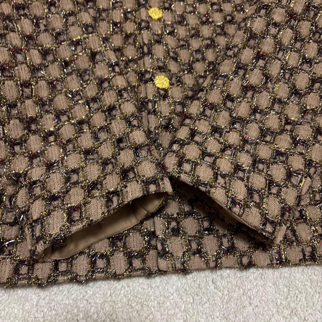 R*Y様 ALUDE アルード block pattern tweed jack