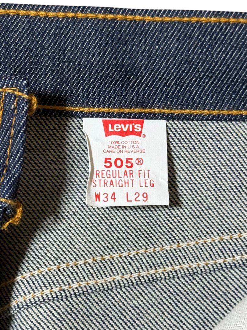デッドストック 新品 90s USA製 Levi’s 505 デニムパンツ