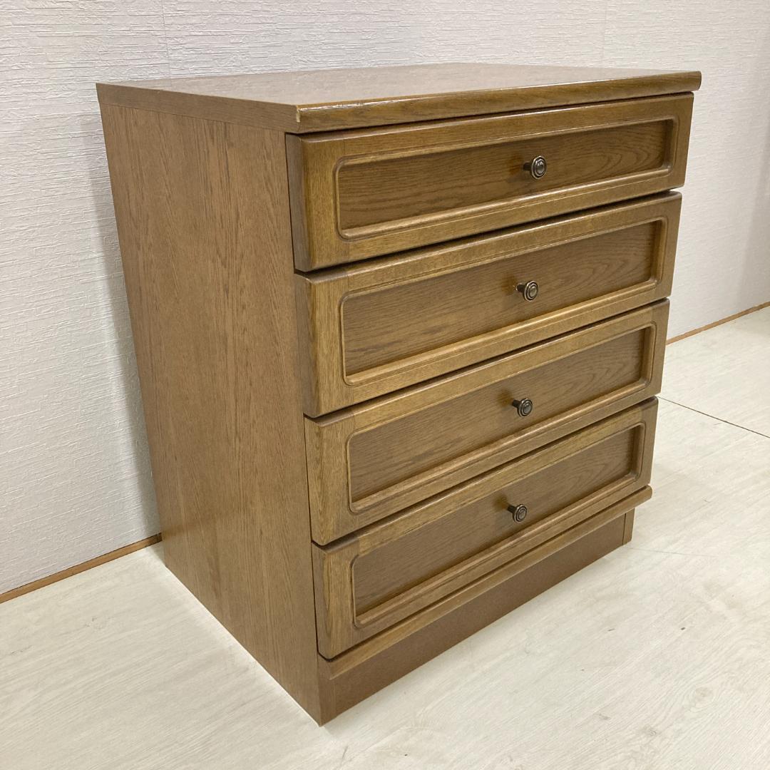 【カリモク】４段チェスト　タンス　引き出し　サイドチェスト