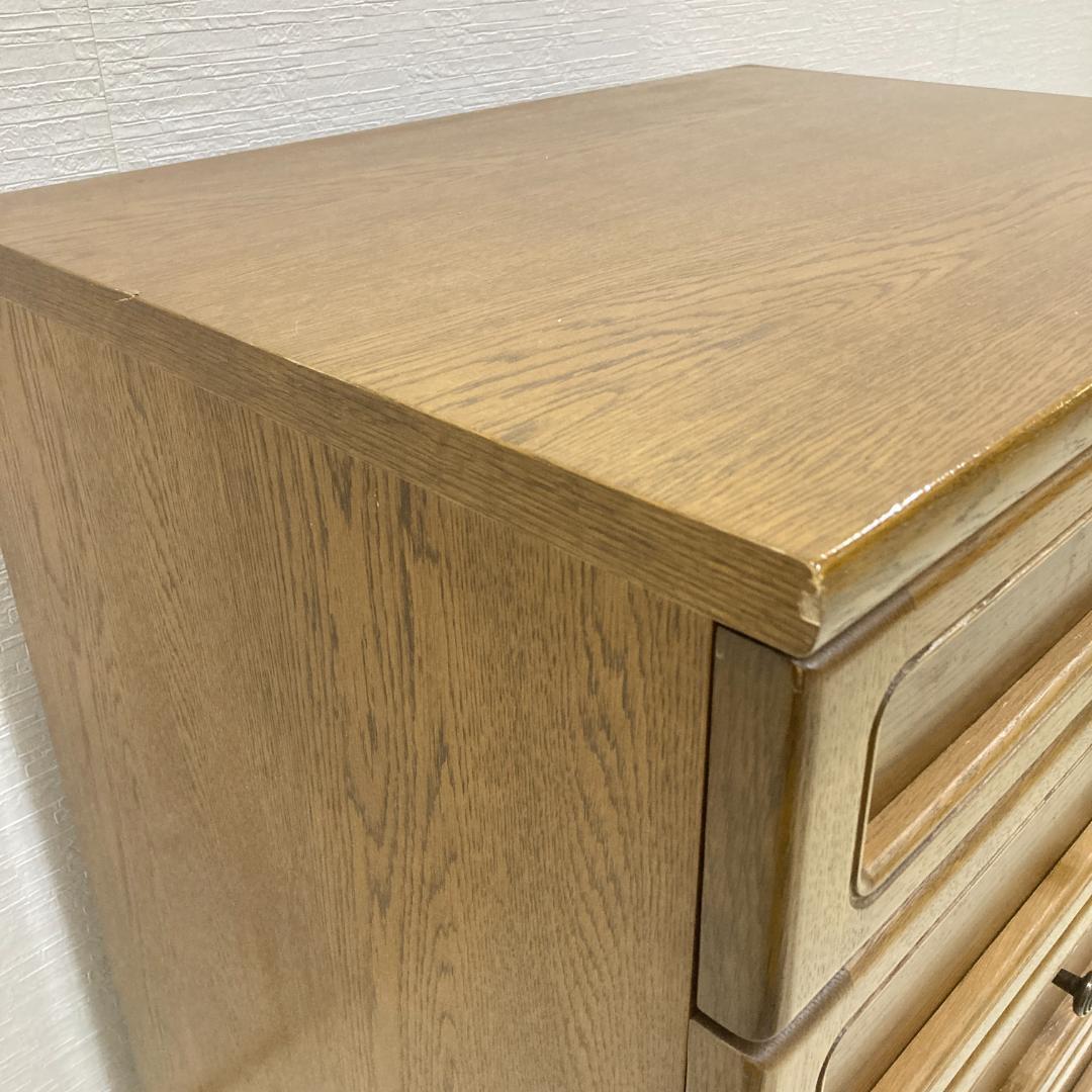 【カリモク】４段チェスト　タンス　引き出し　サイドチェスト