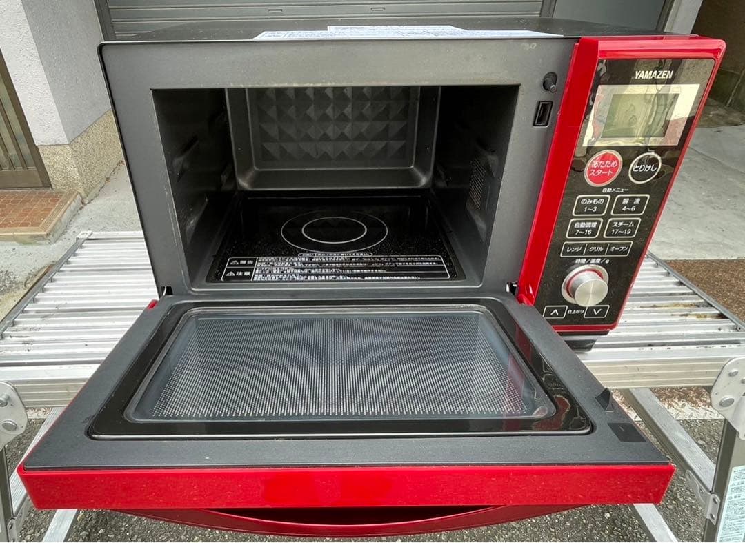 【動確済み】山善 2019年 スチームオーブンレンジ YRK-F250SV(R)