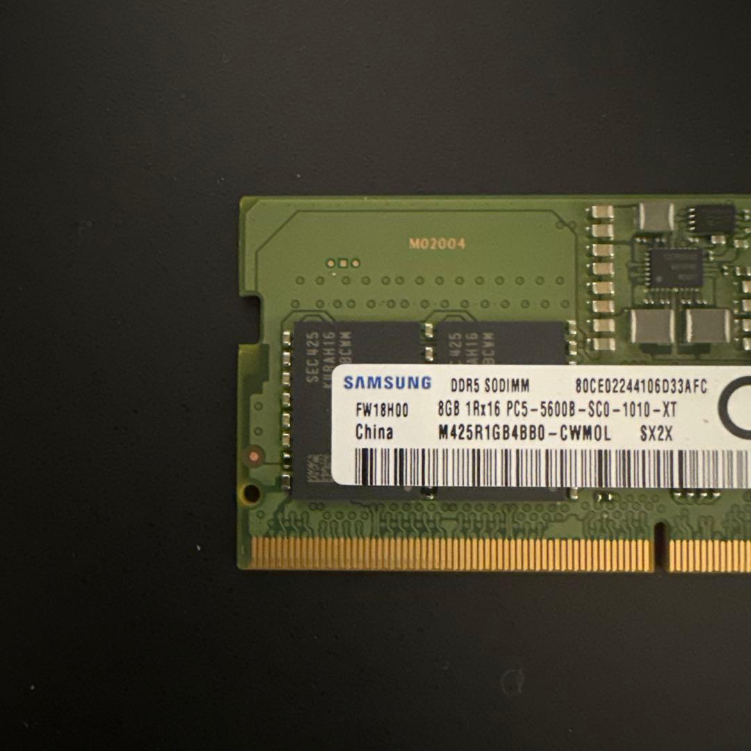 メモリー SAMSUNG DDR5 SODIMM 8GB PC5-5600