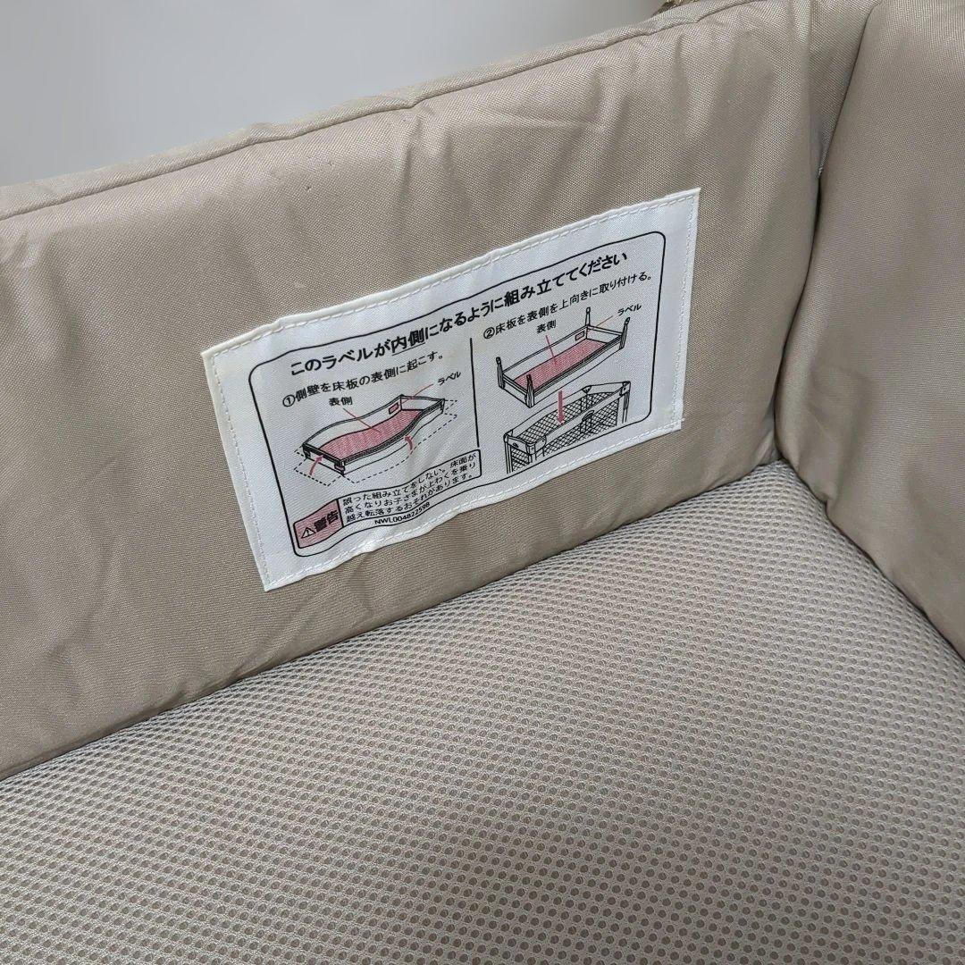 アップリカ　ココネルエアーab　折りたたみベビーベッド　ココアブラウン