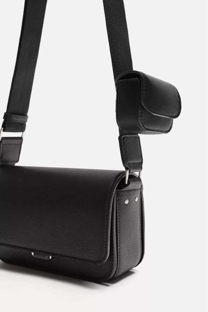 ZARA ザラ テクスチャードクロスボディバッグ