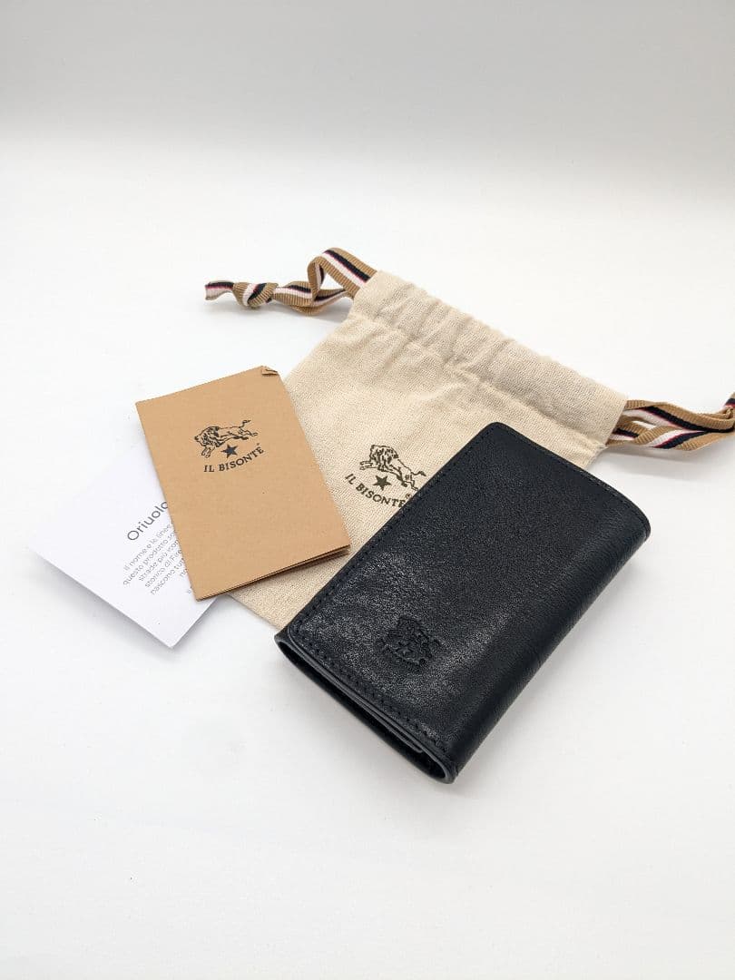 未使用品 イルビゾンテ キーケース ブラック ６連 レザー IL BISONTE