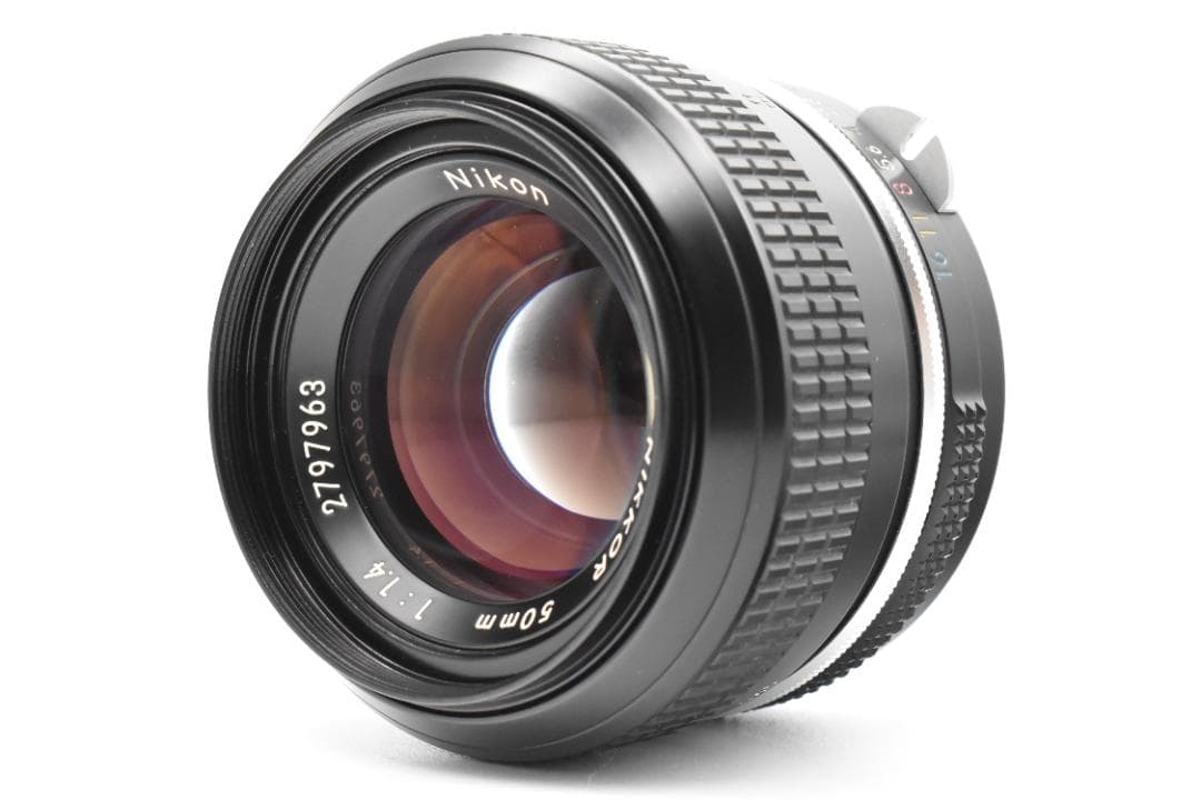 【美品】Nikon NIKKOR 非Ai 50mm F1.4 単焦点 レンズ